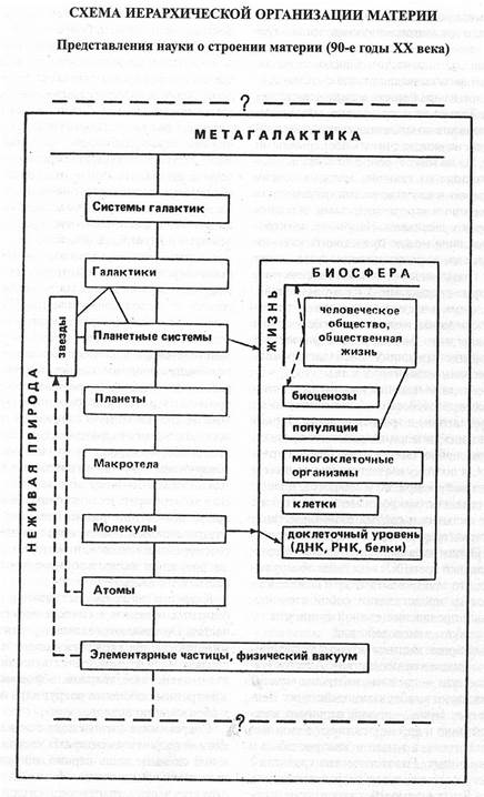 Современные представления об уровнях организации материи презентация