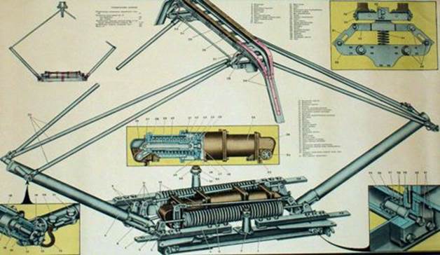 Пантограф трамвая чертеж