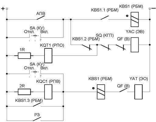 Схемы управления электрооборудованием системы сигнализации и блокировки