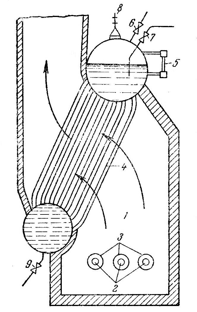 Чертеж судового парового котла