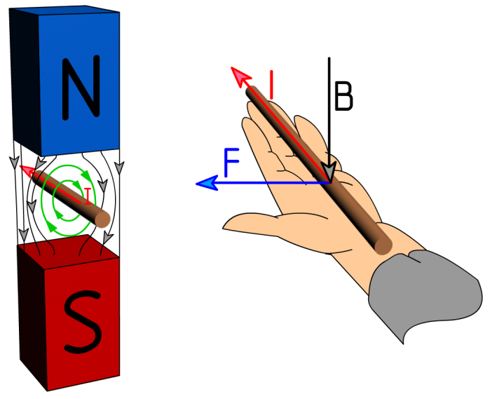 Правило левой руки физика рисунок