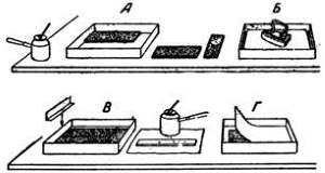 Торфяные пластинки в энтомологических ящиках и материалы, заменяющие торф