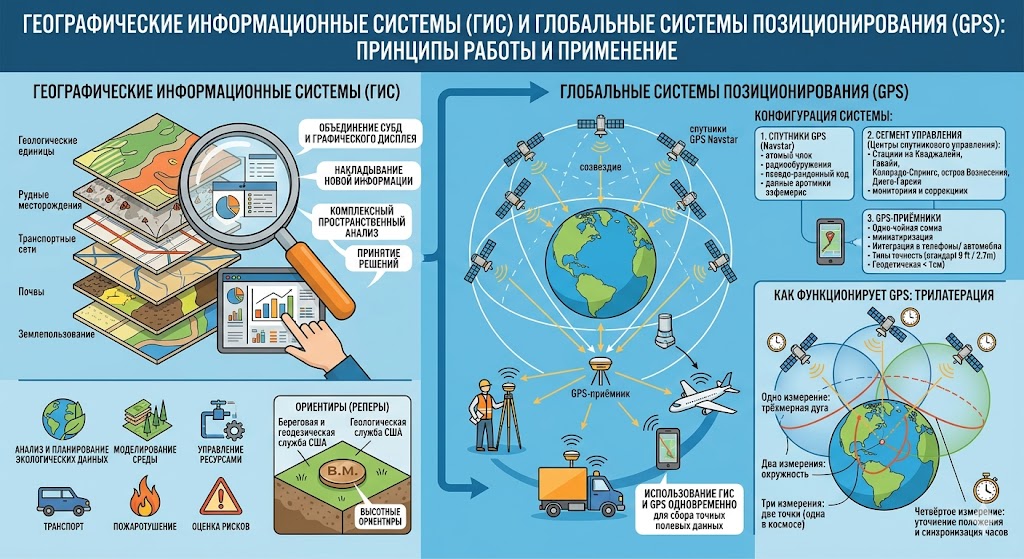 Географические информационные системы (ГИС) и глобальные системы позиционирования (GPS): принципы работы и применение