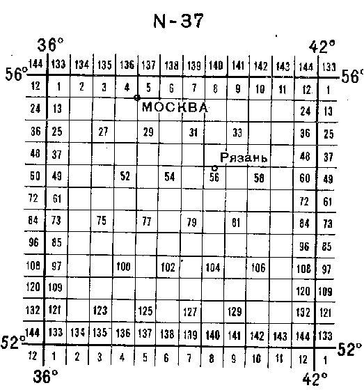 Разграфка Карт 1 200000